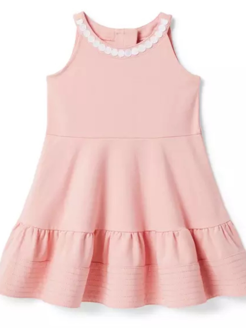 Janie & Jack Oval trim Ponte dress